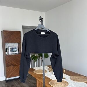 Joah Brown cutoff sweatshirt